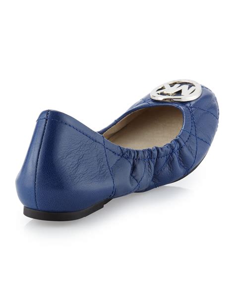 ballerine michael kors bleu|michael kors ladies flats.